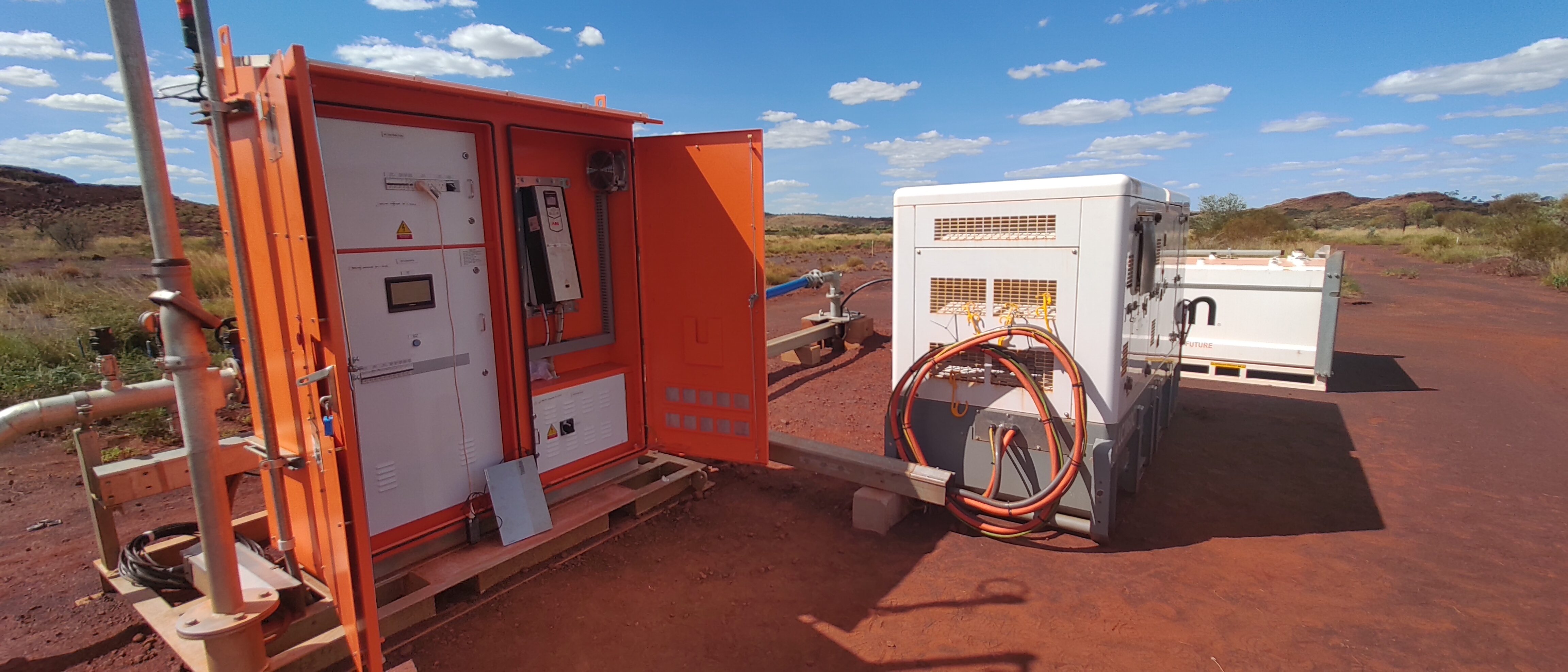 Iron ore bore field control cabinets